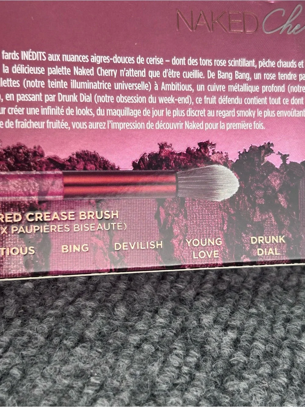 Urban Decay NAKED CHERRY 🍒 12 Color Eyeshadow Palette & Brush ~ New In Box